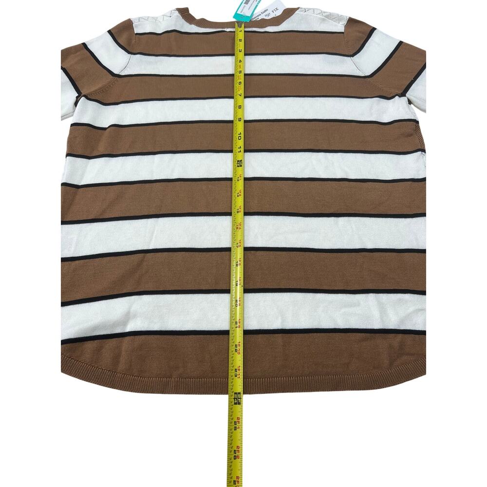 Lety & Me Giada Pointelle Detail Sweater | Size L | NWT | Coastal Chic - Picture 6 of 7